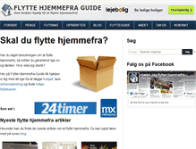 Tablet Screenshot of flytte-hjemmefra-guide.dk